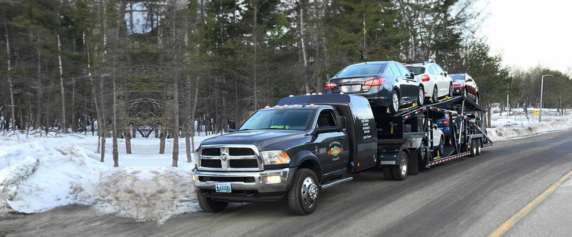 Flatbed vehicle transport